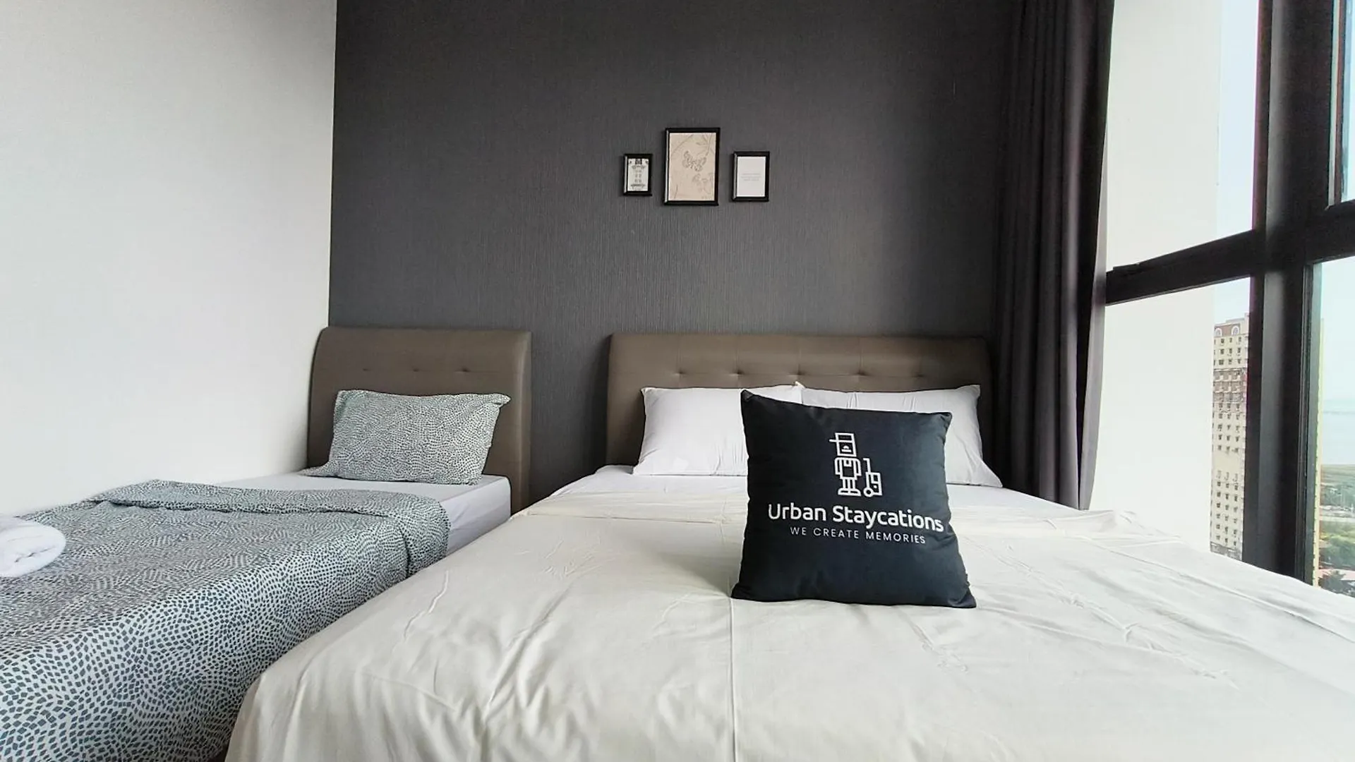 아파트 New 2Br Or 3Br Serenity Homestay At Urban Suite By Urban Staycations Lod Jelutong
