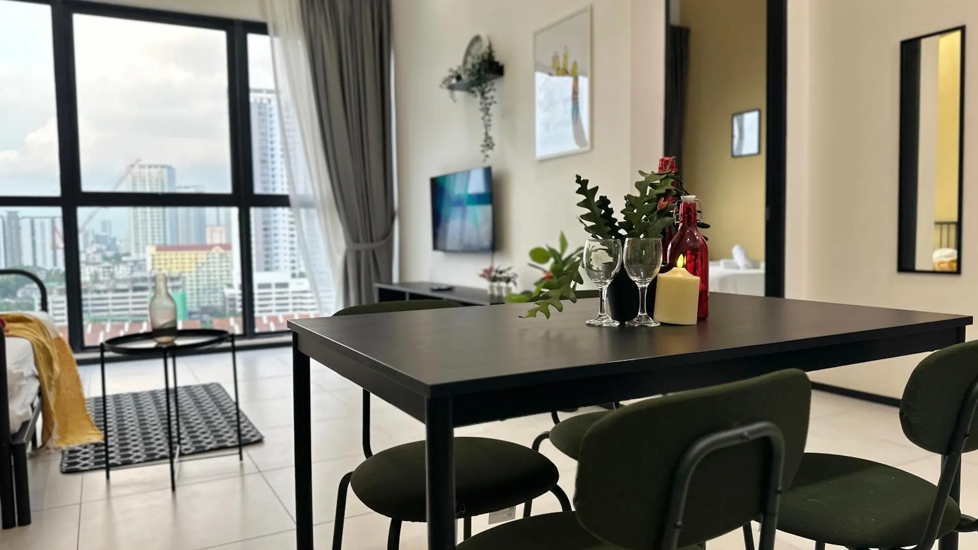 New 2Br Or 3Br Serenity Homestay At Urban Suite By Urban Staycations Lod Jelutong 아파트
